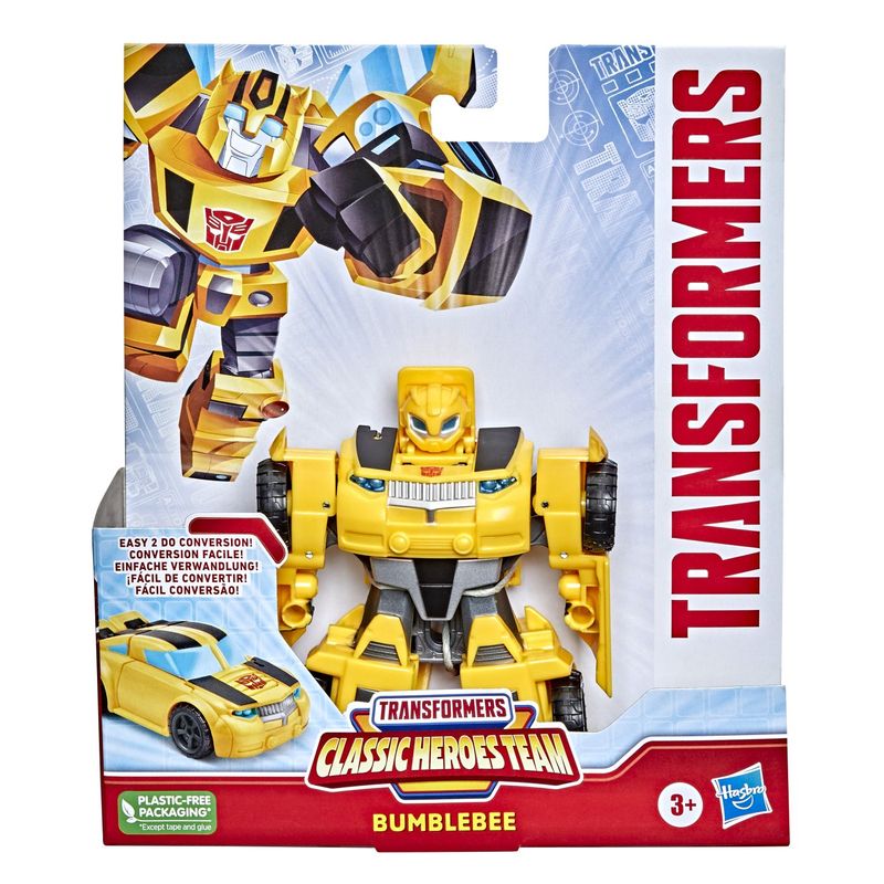 Jucarii, Copii si Bebe - Jucarii si jocuri - Vehicule si jucarii cu telecomanda - Roboti de jucarie - Transformers Classic Heroes Team robot Bumblebee convertibil - Infinity.ro
