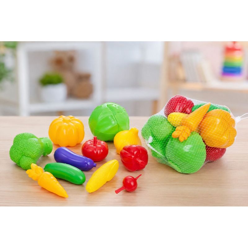 Jucarii, Copii si Bebe - Jucarii si jocuri - Jucarii de rol - Set joaca supermarket - Set 11 legume - Infinity.ro