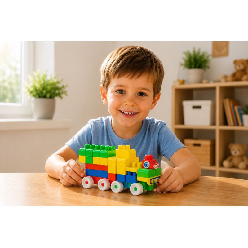 Jucarii, Copii si Bebe - Jucarii si jocuri - Seturi de constructie si cuburi - Seturi de constructie - Set constructor Mini Blocks 9 - Infinity.ro