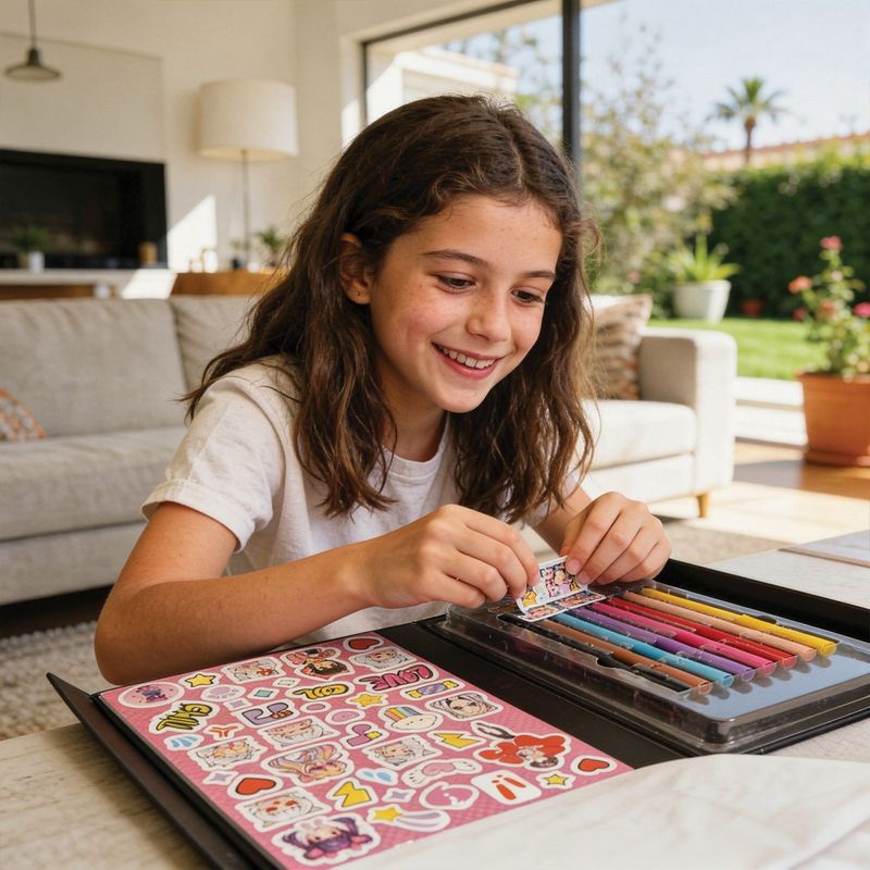 Jucarii, Copii si Bebe - Jucarii si jocuri - Jucarii & jocuri educative - Seturi pictura si desen - Happi Hobbi jurnal artistic cu markere manga - Infinity.ro