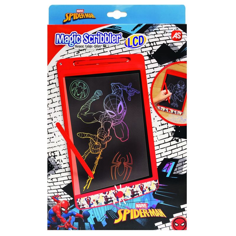 Jucarii, Copii si Bebe - Jucarii si jocuri - Jucarii & jocuri educative - Jucarii interactive - Marvel Spider Man tabla de desen LCD scrie sterge - Infinity.ro