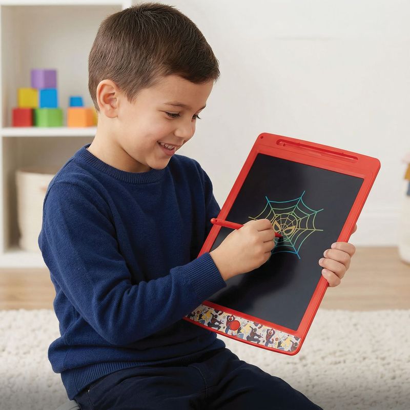 Jucarii, Copii si Bebe - Jucarii si jocuri - Jucarii & jocuri educative - Jucarii interactive - Marvel Spider Man tabla de desen LCD scrie sterge - Infinity.ro