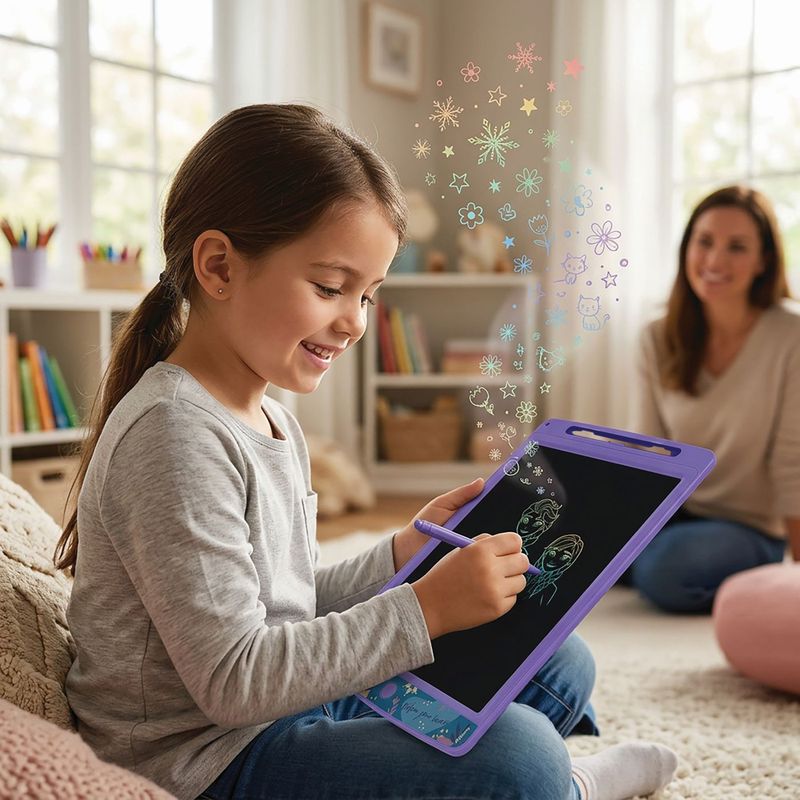 Jucarii, Copii si Bebe - Jucarii si jocuri - Jucarii & jocuri educative - Jucarii interactive - Disney Frozen tabla de desen LCD scrie sterge - Infinity.ro