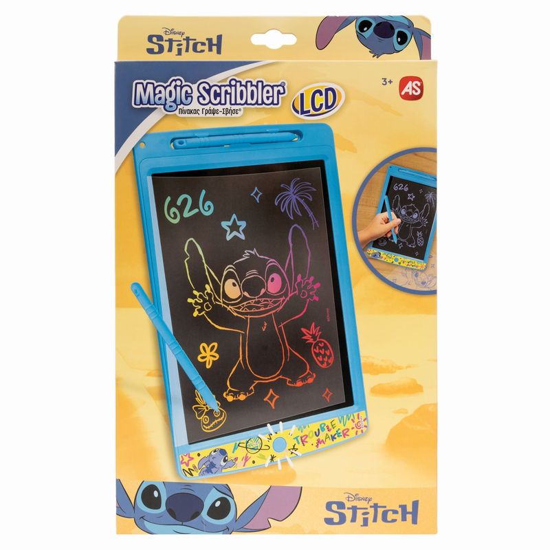 Jucarii, Copii si Bebe - Jucarii si jocuri - Jucarii & jocuri educative - Jucarii interactive - Disney Stitch tabla de desen LCD scrie sterge - Infinity.ro