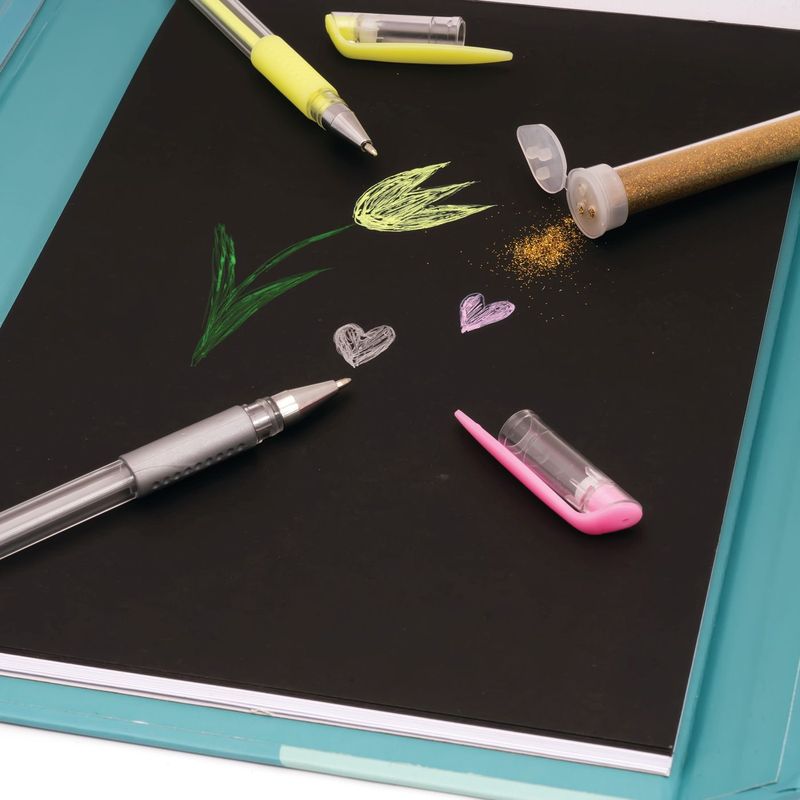 Jucarii, Copii si Bebe - Jucarii si jocuri - Jucarii & jocuri educative - Seturi pictura si desen - Happi Hobbi jurnal artistic cu pixuri fluo - Infinity.ro