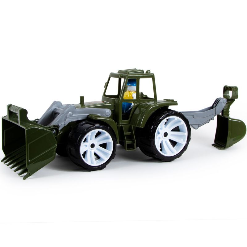 Jucarii, Copii si Bebe - Jucarii si jocuri - Vehicule si jucarii cu telecomanda - Masinute - Tractor Bams 2 cu 2 cupe militar - Infinity.ro