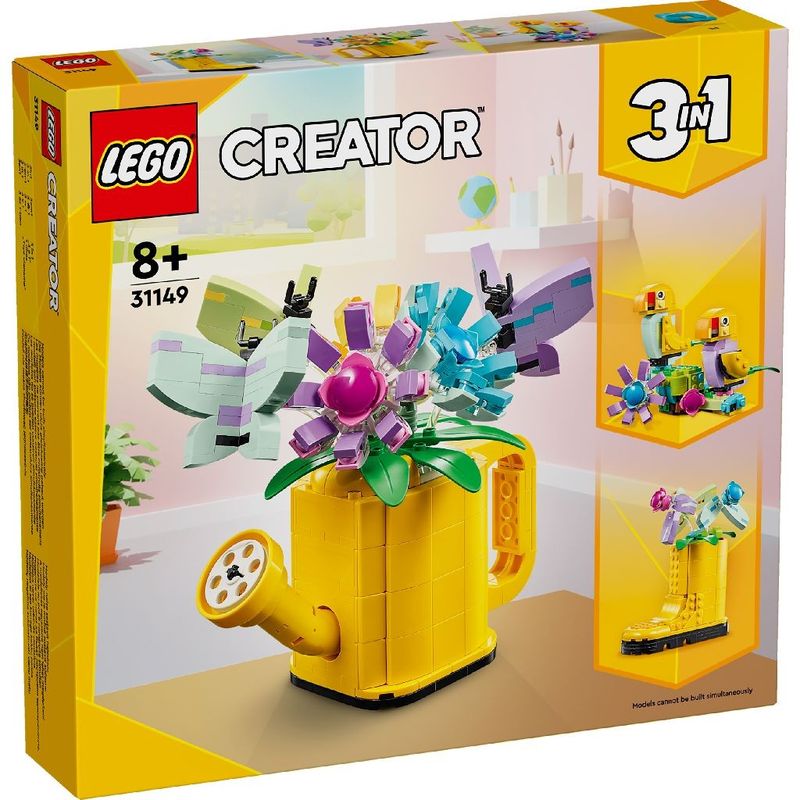 Jucarii, Copii si Bebe - Jucarii si jocuri - Seturi de constructie si cuburi - Seturi de constructie - LEGO Creator 3in1 flori in stropitoare 31149 - Infinity.ro
