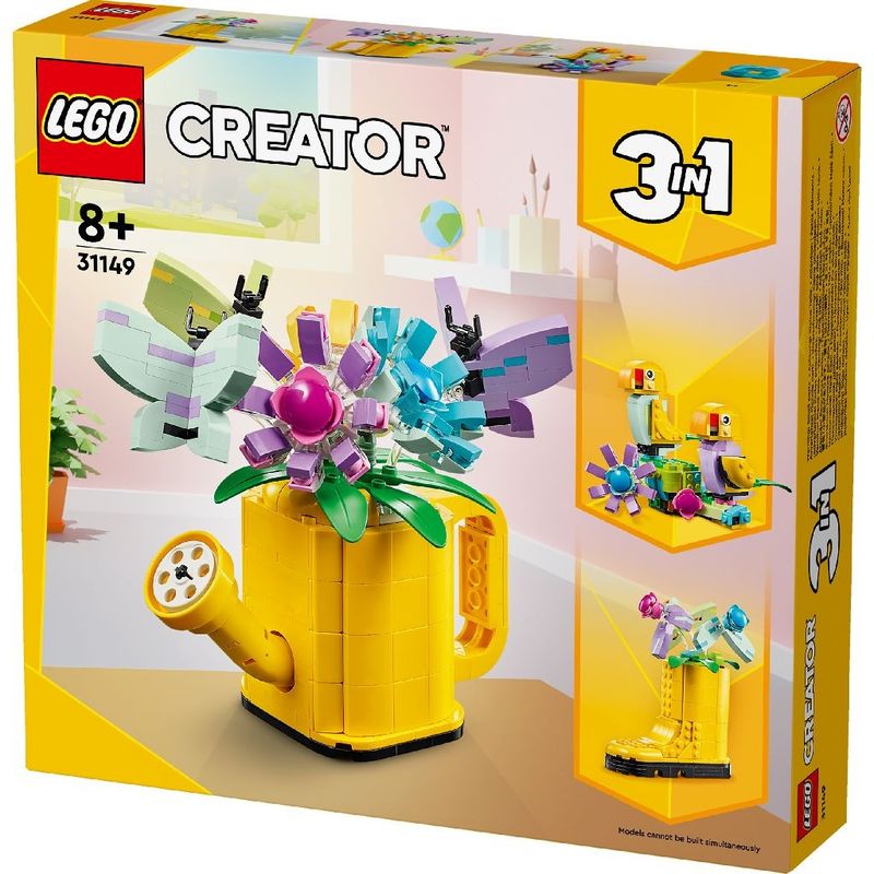 Jucarii, Copii si Bebe - Jucarii si jocuri - Seturi de constructie si cuburi - Seturi de constructie - LEGO Creator 3in1 flori in stropitoare 31149 - Infinity.ro
