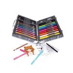 Jucarii, Copii si Bebe - Jucarii si jocuri - Jucarii & jocuri educative - Seturi pictura si desen - Happi Hobbi Art Case set de desen deluxe cu 50 de accesorii manga - Infinity.ro