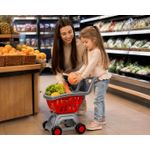 Jucarii, Copii si Bebe - Jucarii si jocuri - Jucarii de rol - Set joaca supermarket - Carucior cumparaturi rosu argintiu - Infinity.ro