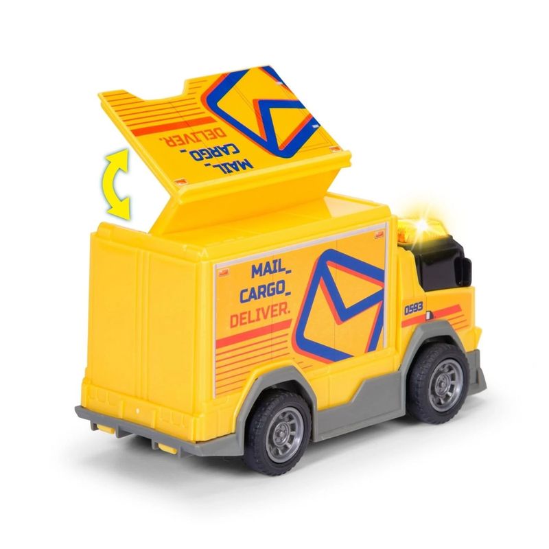 Jucarii, Copii si Bebe - Jucarii si jocuri - Vehicule si jucarii cu telecomanda - Masinute - Dickie Toys camion de livrare cu lumini si sunete 15cm - Infinity.ro
