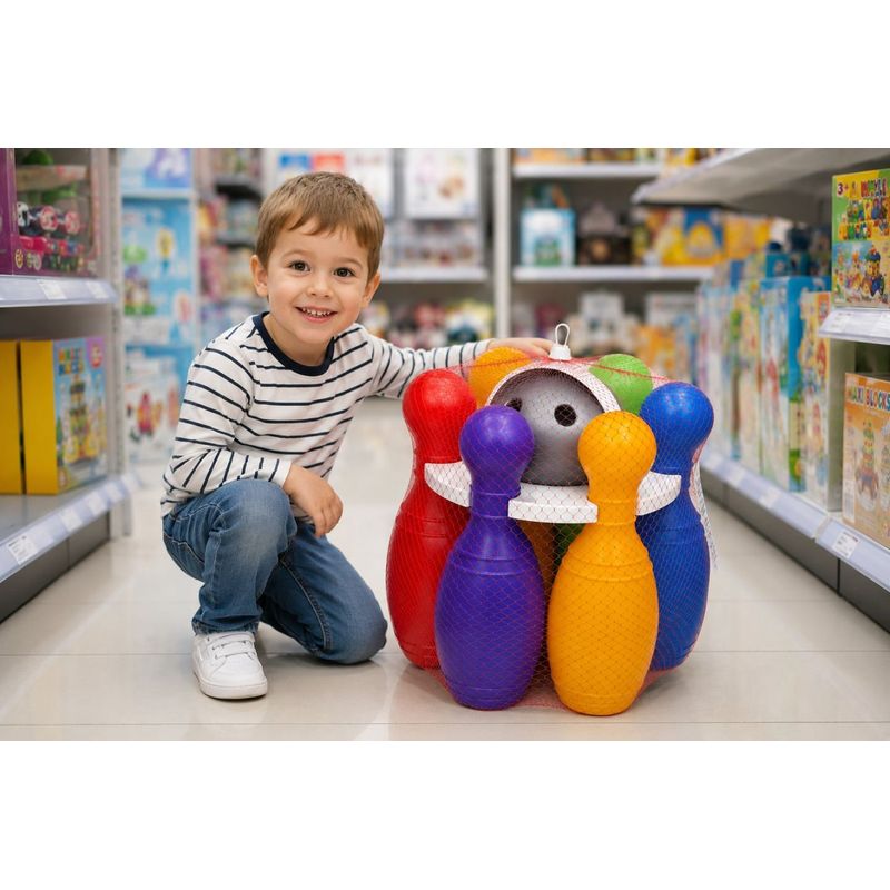 Jucarii, Copii si Bebe - Jucarii si jocuri - Jucarii de exterior - Alte jucarii de exterior - Set popice mari 2 - Infinity.ro