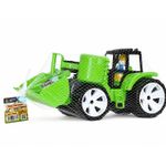 Jucarii, Copii si Bebe - Jucarii si jocuri - Vehicule si jucarii cu telecomanda - Masinute - Tractor Bams 2 cu 2 cupe negru verde - Infinity.ro