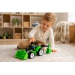 Jucarii, Copii si Bebe - Jucarii si jocuri - Vehicule si jucarii cu telecomanda - Masinute - Tractor Bams 2 cu 2 cupe negru verde - Infinity.ro