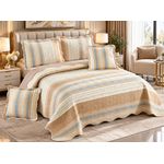 Casa si Gradina - Textile si covoare - Pături și cuverturi - Cuverturi - Set Cuvertura Finet pentru Pat Dublu, 230x250 cm, 4 Fete de Perna, Material Moale si Respirabil - Infinity.ro