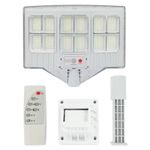 Casa si Gradina - Corpuri si surse de iluminat - Iluminat exterior - Lampi solare - Lampa solara cu suport, 12 cadrane 108 LED, Putere 200W, Senzor de miscare, lumina si telecomanda - Infinity.ro