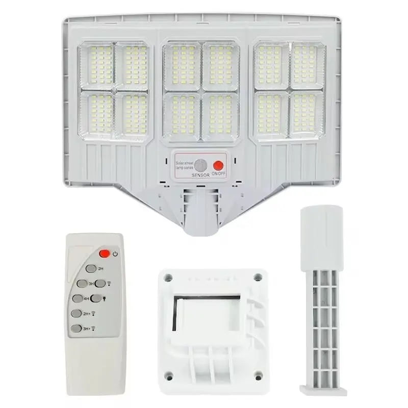 Casa si Gradina - Corpuri si surse de iluminat - Iluminat exterior - Lampi solare - Lampa solara cu suport, 12 cadrane 108 LED, Putere 200W, Senzor de miscare, lumina si telecomanda - Infinity.ro