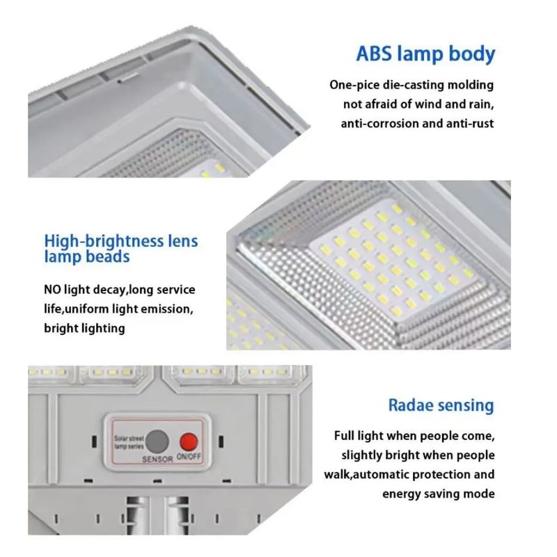 Casa si Gradina - Corpuri si surse de iluminat - Iluminat exterior - Lampi solare - Lampa solara cu suport, 12 cadrane 108 LED, Putere 200W, Senzor de miscare, lumina si telecomanda - Infinity.ro