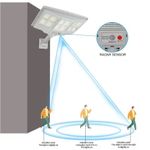 Casa si Gradina - Corpuri si surse de iluminat - Iluminat exterior - Lampi solare - Lampa solara cu suport, 12 cadrane 108 LED, Putere 200W, Senzor de miscare, lumina si telecomanda - Infinity.ro