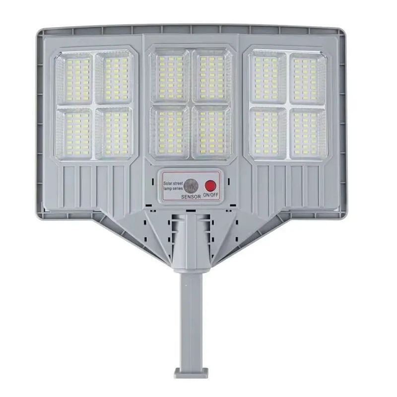 Casa si Gradina - Corpuri si surse de iluminat - Iluminat exterior - Lampi solare - Lampa solara cu suport, 12 cadrane 108 LED, Putere 200W, Senzor de miscare, lumina si telecomanda - Infinity.ro