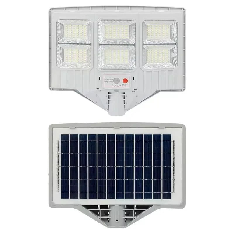 Casa si Gradina - Corpuri si surse de iluminat - Iluminat exterior - Lampi solare - Lampa solara cu suport, 6 cadrane 108 LED, Putere 150W, Senzor de miscare, lumina si telecomanda - Infinity.ro
