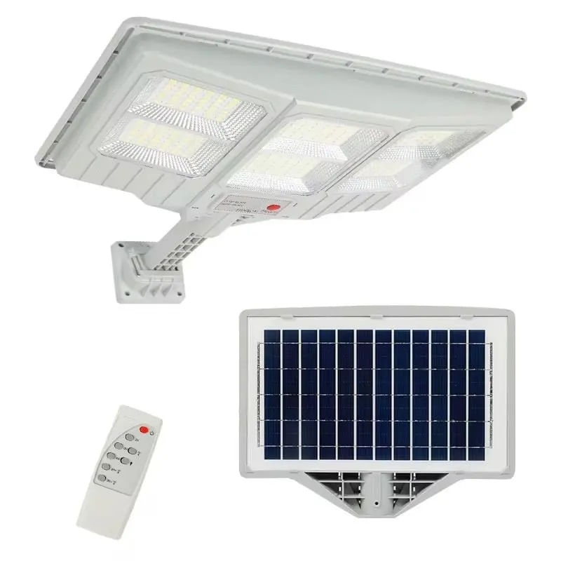 Casa si Gradina - Corpuri si surse de iluminat - Iluminat exterior - Lampi solare - Lampa solara cu suport, 6 cadrane 108 LED, Putere 150W, Senzor de miscare, lumina si telecomanda - Infinity.ro