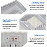 Casa si Gradina - Corpuri si surse de iluminat - Iluminat exterior - Lampi solare - Lampa solara cu suport, 6 cadrane 108 LED, Putere 150W, Senzor de miscare, lumina si telecomanda - Infinity.ro
