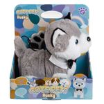 Jucarii, Copii si Bebe - Jucarii si jocuri - Jucarii & jocuri educative - Jucarii interactive - Caine interactiv Husky, cu lesa, miscare si sunet, varsta 4+ ani, 23x13x26cm, gri-alb - Infinity.ro