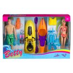 Jucarii, Copii si Bebe - Jucarii si jocuri - Papusi si accesorii - Papusi - Set papusi manechin cu Jetski, canoe si accesorii incluse - Infinity.ro