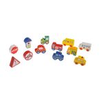 Jucarii, Copii si Bebe - Jucarii si jocuri - Jucarii & jocuri educative - Jocuri si jucarii educative - Jucarie din Lemn, Autostrada 3D cu 12 Figurine - Infinity.ro
