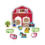 Jucarii, Copii si Bebe - Jucarii si jocuri - Jucarii & jocuri educative - Jocuri si jucarii educative - Jucarie Sortator din Lemn, Ferma cu Figurine 3D si Accesorii - Infinity.ro
