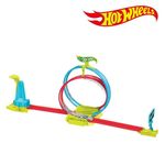 Jucarii, Copii si Bebe - Jucarii si jocuri - Vehicule si jucarii cu telecomanda - Masinute - Pista de curse Hot Wheels Neon Speeders, include o masina Hot Wheels - Infinity.ro