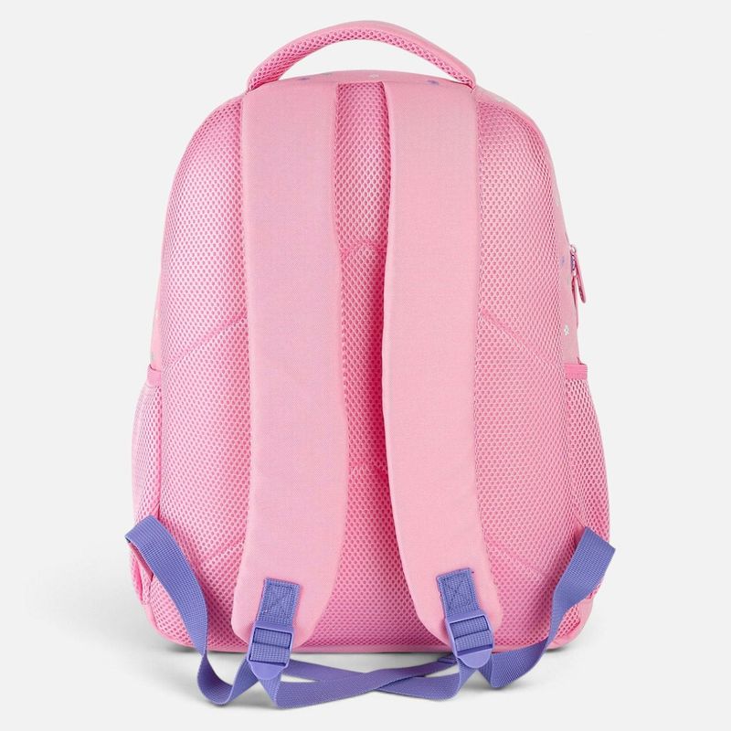 Carti si Birotica - Rechizite - Rucsacuri si genti scolare - Ghiozdan Fete Scoala Primara Roz Puffy cu Floare, Breloc Inima cu Pompon - Infinity.ro