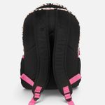 Carti si Birotica - Rechizite - Rucsacuri si genti scolare - Ghiozdan Fete Scoala Primara, Negru/Roz, Model Leopard cu Pisicuta, Urechi 3D, Breloc, Spate Ergonomic, 20L, 30x16x42 cm - Infinity.ro