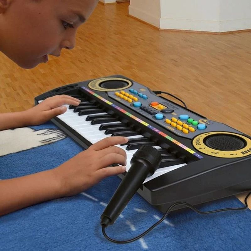 Jucarii, Copii si Bebe - Jucarii si jocuri - Jucarii de rol - Instrumente muzicale de jucarie - Orga muzicala cu 37 de clape si microfon, Functii demo, inregistrare si redare - Infinity.ro