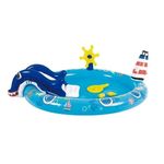Casa si Gradina - Gradina si terasa - Piscine si accesorii - Piscine copii - Piscina Tobogan si Fantana Arteziana pentru Copii, Model Naval, capacitate apa 163 L - Infinity.ro