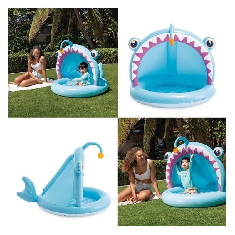 Casa si Gradina - Gradina si terasa - Piscine si accesorii - Piscine copii - Piscina Acoperita cu Model Pestisor pentru Copii, capacitate 45 L - Infinity.ro