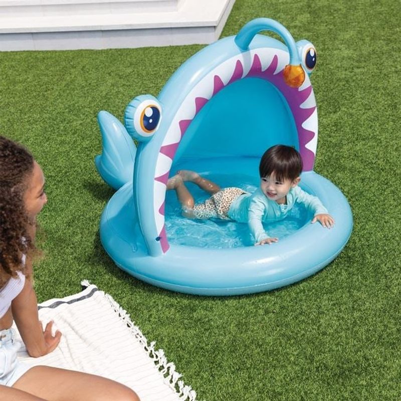 Casa si Gradina - Gradina si terasa - Piscine si accesorii - Piscine copii - Piscina Acoperita cu Model Pestisor pentru Copii, capacitate 45 L - Infinity.ro