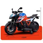 Jucarii, Copii si Bebe - Jucarii si jocuri - Jucarii de exterior - Masinute si vehicule pentru copii - Motocicleta electrica pentru copii 3 ani+, Motor 50W, Baterie 12V7AH, cu roti ajutatoare, lumini si muzica, Portocaliu - Infinity.ro