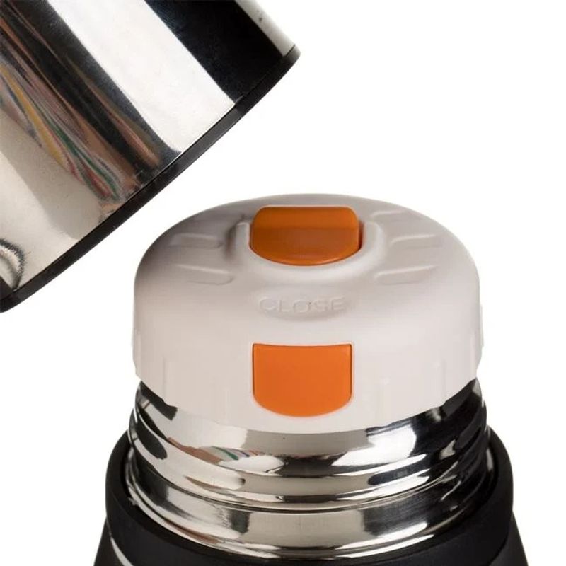 Casa si Gradina - Bucatarie si vesela - Accesorii bar - Termosuri si Cani termos - Sticla izoterma din otel inoxidabil cu siret, Capacitate 700ml, Negru - Infinity.ro