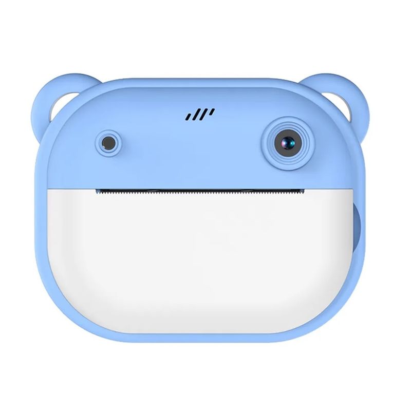 Jucarii, Copii si Bebe - Jucarii si jocuri - Jucarii & jocuri educative - Laptopuri, tablete si gadget-uri copii - Camera foto-video pentru copii 3 ani+ cu functie de imprimare imediata - Ecran de 2.4", Albastru - Infinity.ro