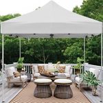 Casa si Gradina - Gradina si terasa - Umbrele si pavilioane - Pavilioane - Pavilion textil Ecru Pop-Up, Dimensiune 3x3x2.6m, Structura Pliabila, Montaj rapid pentru gradina si evenimente - Infinity.ro