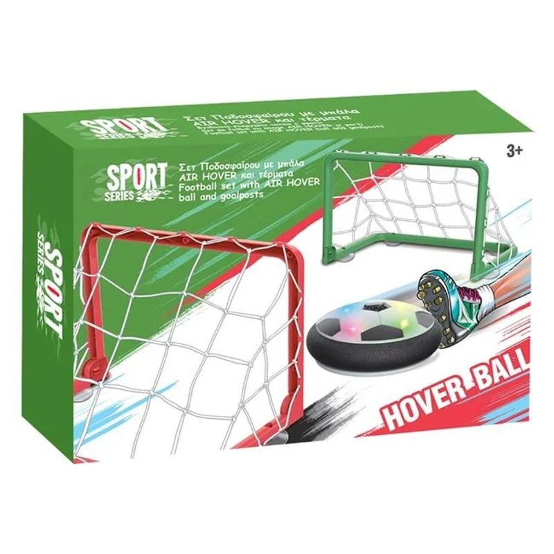 Jucarii, Copii si Bebe - Jucarii si jocuri - Jucarii & jocuri educative - Jucarii interactive - Set masa de fotbal Air Hover cu 2 porti si lumina, Varsta 3+ ani - Infinity.ro