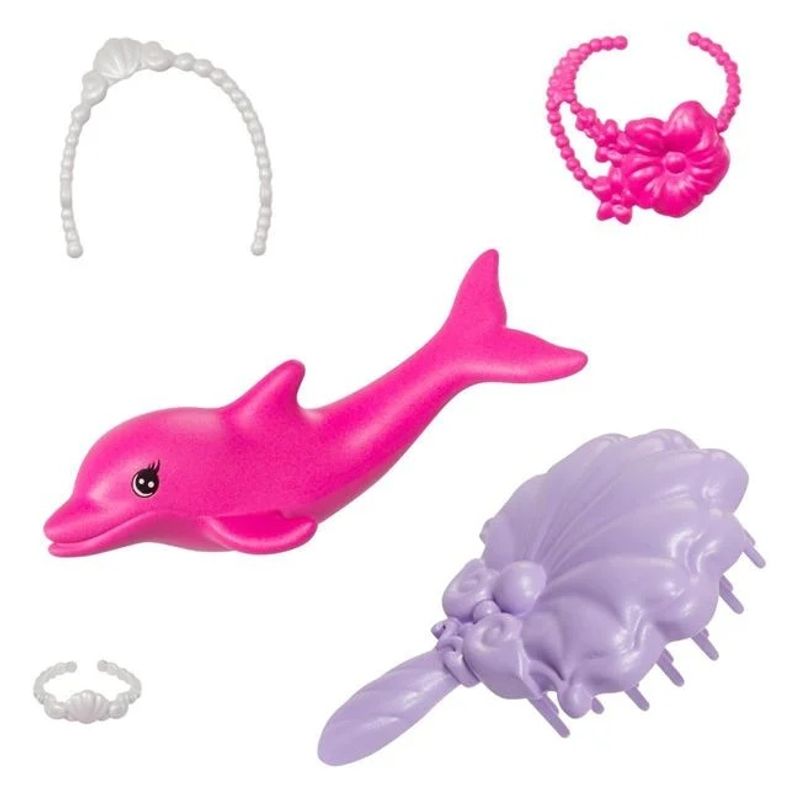 Jucarii, Copii si Bebe - Jucarii si jocuri - Papusi si accesorii - Papusi - Sirena Barbie transformare magica, include accesorii de styling, varsta de la 9 luni la 3 ani - Infinity.ro