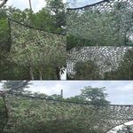 Casa si Gradina - Gradina si terasa - Mobilier exterior - Accesorii pentru gradina - Panza de umbrire verde camuflaj cu plasa si franghii de fixare, Dimensiune 3x2m - Infinity.ro