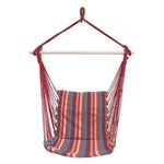 Casa si Gradina - Gradina si terasa - Balansoare si hamace - Hamace si suporturi - Hamac Leagan Suspendabil cu Dungi Multicolore si Perna, 50x100 cm - Infinity.ro