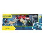 Jucarii, Copii si Bebe - Jucarii si jocuri - Jucarii & jocuri educative - Jucarii interactive - Set cu 2 scafandri si 3 rechini, cu o cusca si barca, 45x12.5x18cm, multicolor - Infinity.ro
