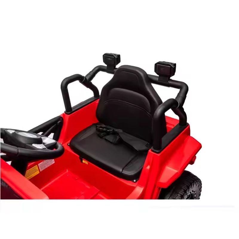Jucarii, Copii si Bebe - Jucarii si jocuri - Jucarii de exterior - Masinute si vehicule pentru copii - Masina electrica pentru copii 2 ani+, Telecomanda, 2 x moor 25W, 3 viteze, 2-5 km/h, Rosu - Infinity.ro