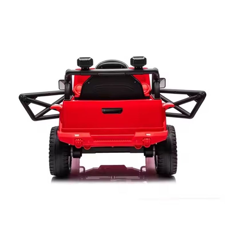Jucarii, Copii si Bebe - Jucarii si jocuri - Jucarii de exterior - Masinute si vehicule pentru copii - Masina electrica pentru copii 2 ani+, Telecomanda, 2 x moor 25W, 3 viteze, 2-5 km/h, Rosu - Infinity.ro
