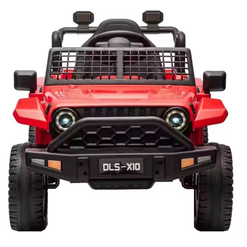 Jucarii, Copii si Bebe - Jucarii si jocuri - Jucarii de exterior - Masinute si vehicule pentru copii - Masina electrica pentru copii 2 ani+, Telecomanda, 2 x moor 25W, 3 viteze, 2-5 km/h, Rosu - Infinity.ro